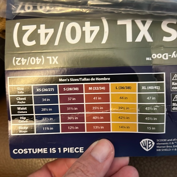 ❤️3/$25 Mens XL Scooby-Doo Costume - Picture 8 of 10